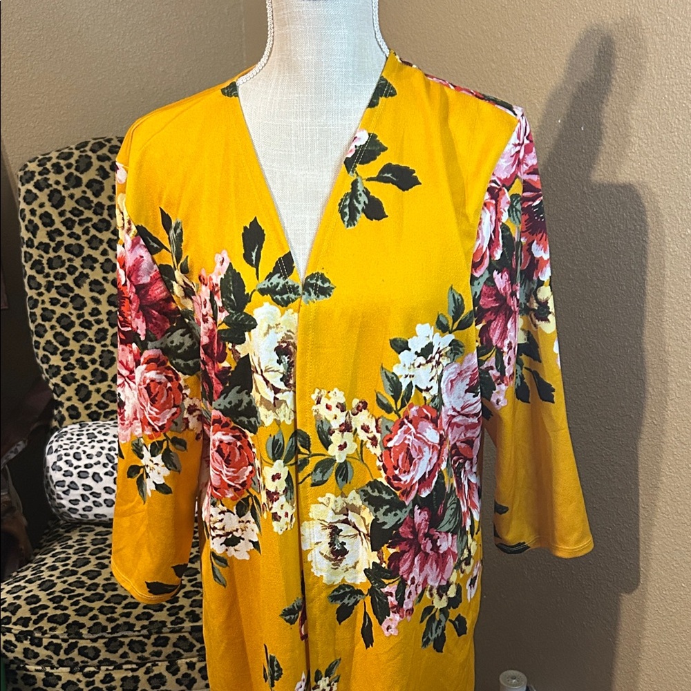 Ashley Blue Vibrant Yellow Garment